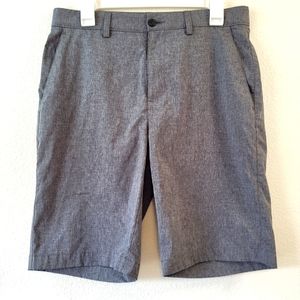 PGA Tour Men's 32" Grey Dark Wash Chino Style Golf Shorts